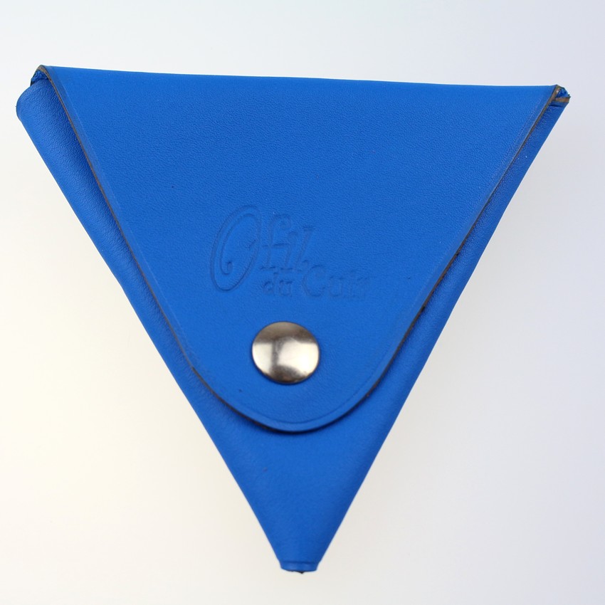 Porte-monnaie-triangle-ofilducuir-cuir-bleu-electrique Porte monnaie triangle cuir homme bleu électrique