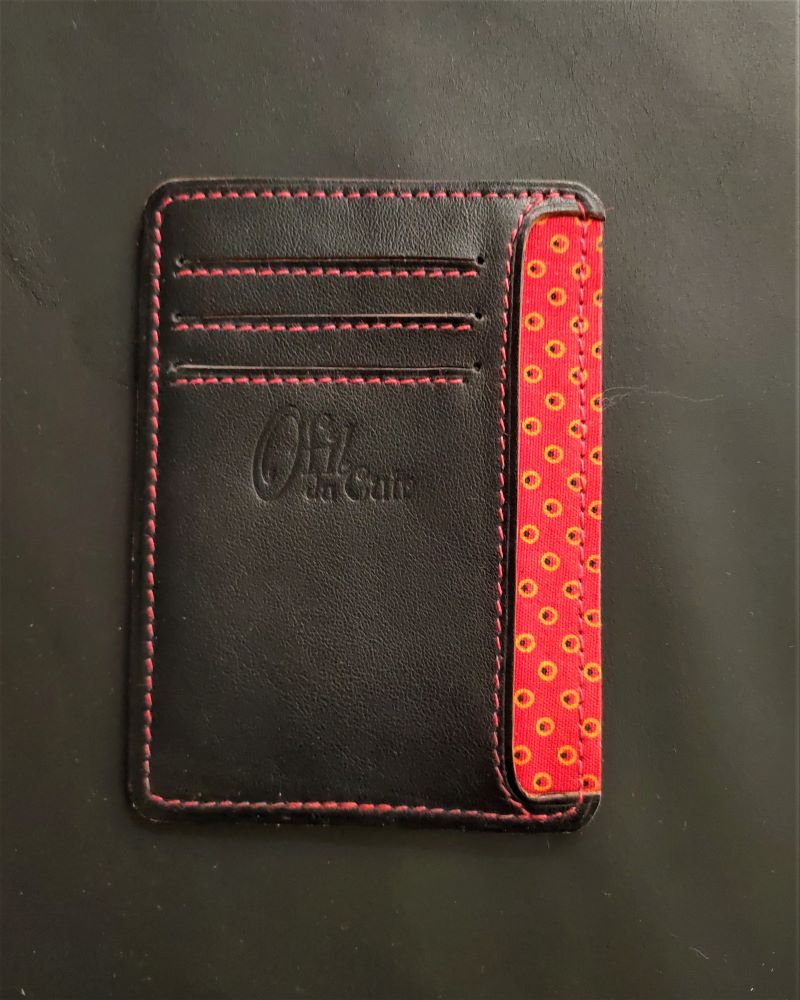 Porte-carte-bancaire-portefeuille-cuir-noir-accessoires-maroquinerie-artisanat-lyon Porte cartes bancaire et carte d'identité en cuir noir maroquinerie artisanale française Lyon