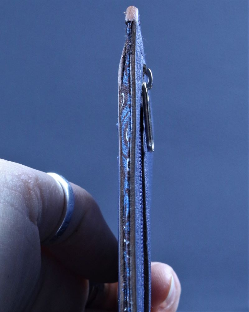 Porte-carte-portefeuille-cuir-bleu-accessoires-personnalisable-maroquinerie-lyon-ofilducuir Porte cartes bancaire portefeuille cuir extra plat ofilducuir bleu