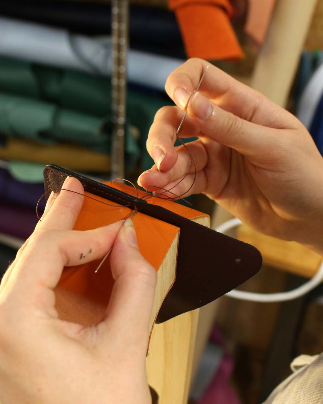 Atelier découverte sur la couture à la main sellier